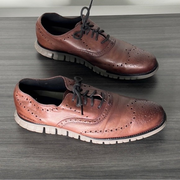 Men\'s Cole Haan ZERØGRAND Remastered Wingtip Oxfords Brown Lace Up main image 11